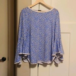Adorable Like New Blouse with Flared Sleeves